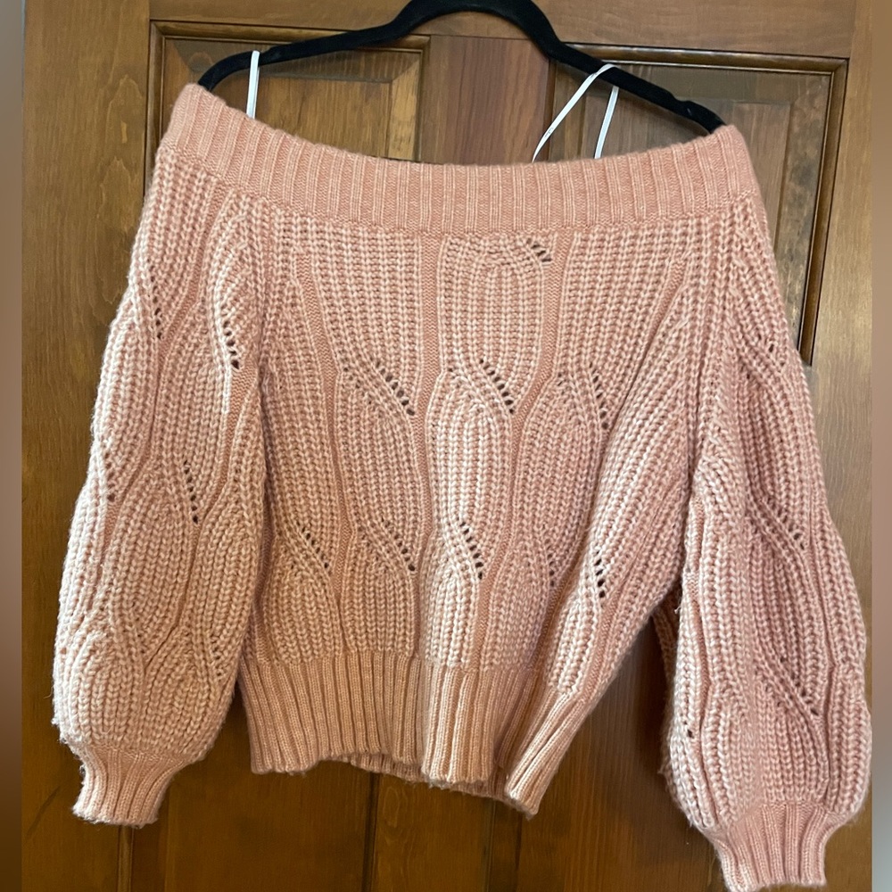 Off the shoulder sweater